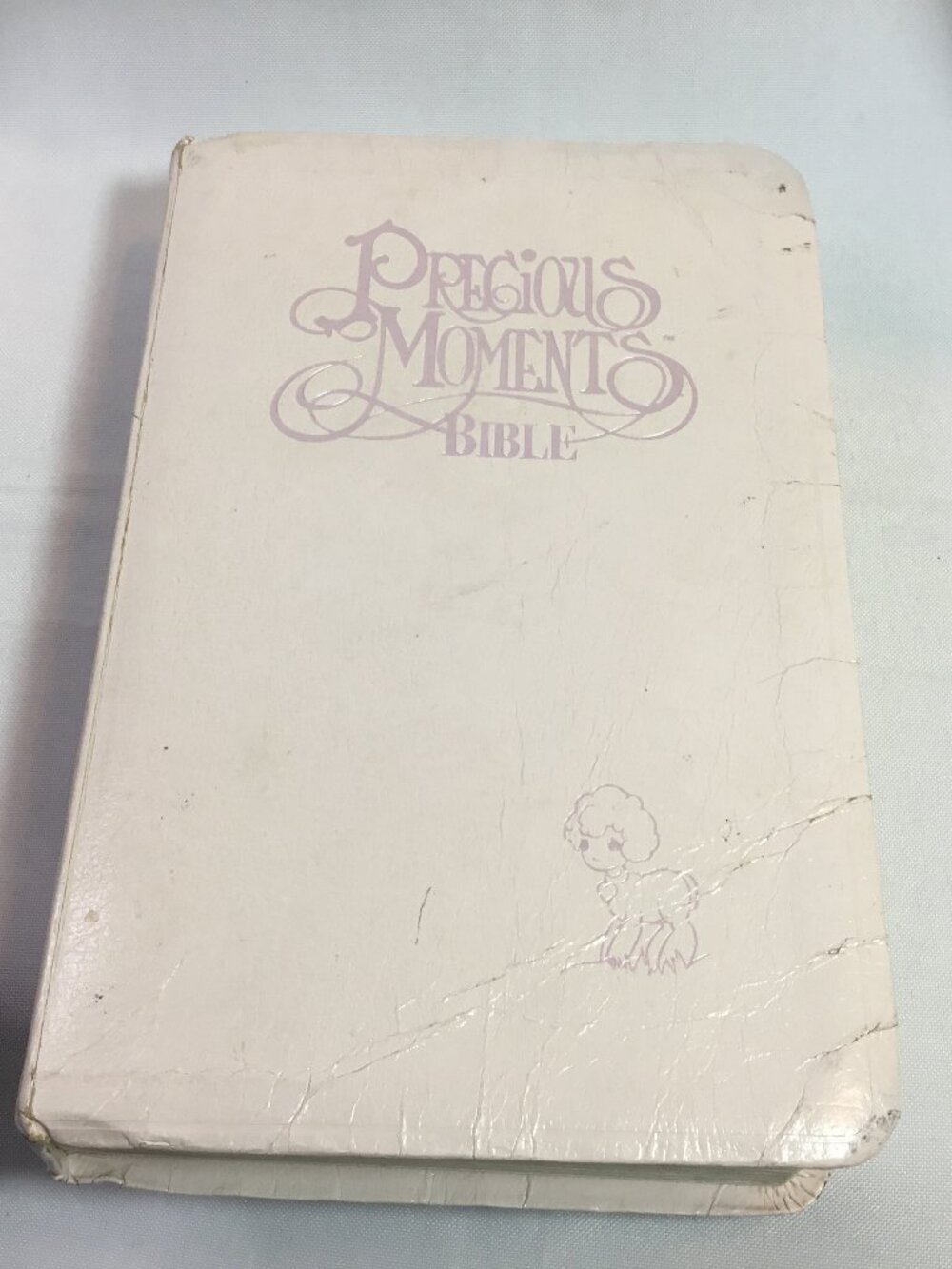 Precious Moments Holy Bible New King James Version 1985 Vintage Collectible Pink